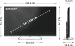 Teler SHARP 4K Ultra HD QLED MiniLED TV | 55JP7265E | 55 | Google TV | UHD
