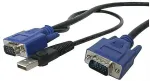 Startech .com 2-in-1 USB VGA KVM Kabel 2-in-1 - Video- / USB-Kabel - USB Typ A, 4-polig, HD-15 (M) - HD-15 (M) - 3,05 m - Schwarz - f&uuml;r P/N: RKCONS1716GB, SV841HDIEEU, USB-PS2, SV831DUSBU, SV831DUSBAU, SV431DUSBU, SV1631DUSBU, SV565UTPEU (SVECONUS10)