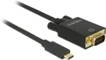 DeLOCK USB C > VGA Stecker DP-Alt Mode Full HD 1080p 2 m schwarz