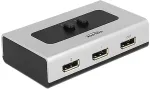 DeLOCK DisplayPort 1.4 Umschalter 2 Port manuell