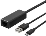 DELTACO Ethernet-adapter ChromeCastile, USB, RJ45, must
