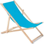 GreenBlue Wooden chair made of quality beech wood with three adjustable backrest positions light blue colour GB183