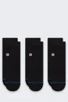 No name Skarpety Stance Icon Quarter 3 Pack - black