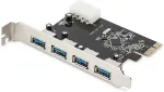 Digitus | USB 3.0, 4 Port, PCI Express Add-On card 4 Ports A/F External, VL805 chipset | DS-30221-1