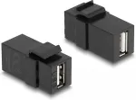 Delock Keystone Modul USB 2.0 A Buchse zu USB 2.0 A Buchse schwarz