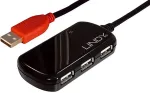 Lindy USB 2.0 active extension hub Pro 2.0 12m, USB hub