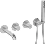 Deante 4-hole concealed bath mixer tap