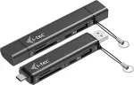 Kaardilugeja I-Tec Card reader USB-C/USB-A Dongle SD TF and 2xUSB