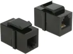 V&otilde;rgukaart DELOCK Keystone Modul RJ12 Buchse > RJ12 Buchse Cat.3 schwarz
