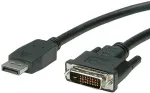 VALUE DisplayPort Kabel DP ST - DVI-D ST, schwarz, 1 m