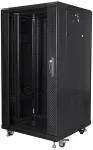 LANBERG | Rack cabinet 19" free-standing 22U/600x600 (flat pack) | FF01-6622-12B | Black