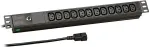 EFB Elektronik EFB 19" 1HE Steckdosenleiste f&uuml;r USV 12xC13, Zuleitung C14