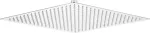 Deante Steel shower head - 400x400 mm