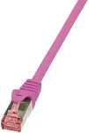 LOGILINK PrimeLine - Patch-Kabel - RJ-45 (M) - RJ-45 (M) - 1.5 m - SFTP, PiMF - CAT 6 - halogenfrei - pink (CQ2049S)