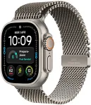 APPLE Watch Ultra 4 GPS + Cellular 49mm Natural Titanium Geh&auml;use mit Natural Titanium Milanese Loop - L