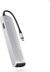 NONAME Epico 6in1 Slim Hub 8K with USB-C connector - silver