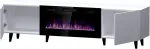 Cama MEBLE RTV cabinet PAFOS EF with electric fireplace 180x42x49 cm white matt