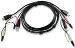 Aten 2L-7D02UH HDMI KVM Anschlusskabel schwarz 1.8m USB 2.0