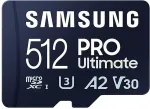 M&auml;lukaart SAMSUNG PRO Ultimate 512 GB microSD-Speicherkarte mit SD-Karten-Adapter