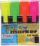 Centrum Tekstimarker , 4 v&auml;rvi komplekt