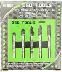 DSDTOOLS 5-osaline volframkarbiidi lihvp&auml;ade komplekt DS1692
