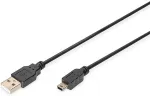 Assmann DIGITUS USB 2.0 Anschlusskabel Typ A -mini B St/St 1.0m, sw