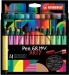 STABILO viltpliiats Pen 68 Max Arty, 24 v&auml;rvi