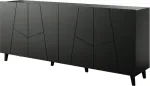 Cama MEBLE ETNA chest of drawers 200x42x82 black matt