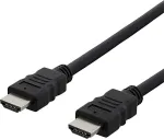 DELTACO HDMI-kaabel FSC, &uuml;likiire HDMI / Ethernet, CCS, 1,0m, must