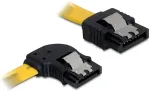 DeLOCK SATA 3 Gb/s Kabel gerade auf links gewinkelt 50 cm gelb