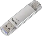 M&auml;lukaart Hama C-Laeta USB flash drive 64 GB USB Type-A / USB Type-C 3.2 Gen 1 (3.1 Gen 1) Silver