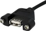 StarTech.com USBPNLAFHD3, 2.0, IDC, USB A, Black