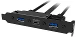 Akasa - USB 3.1 gen 2 type C and 2xType A 3.0 blanking plug