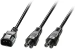 Lindy - Stromkabel - IEC 60320 C14 bis IEC 60320 C5 - 2,5m - geformt - Schwarz (30370)