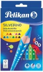 Pelikan v&auml;rvipliiats, Silverino, kolmnurkne, SOFT, j&auml;me, 12 v&auml;rvi