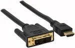 Inline - Videokabel - Single Link - HDMI / DVI - HDMI, 19-polig (M) - DVI-D (M) - 2,0m - abgeschirmt - (HDMI 1,3) - Schwarz (17662P)