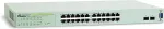 Allied Telesis AT GS950/24 WebSmart Switch - Switch - verwaltet - 24 x 10/100/1000 + 4 x Kombi-SFP - Desktop, an Rack montierbar, wandmontierbar (AT-GS950/24)