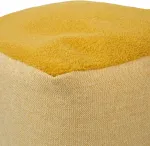 Home4you Tumba LAMB BAG, 55x55cm, h45cm, kollane, 100% pol&uuml;ester, kangas-325/322