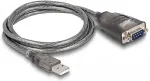 DeLOCK Adapter USB 2.0 Typ-A zu 1 x Seriell RS-232 D-Sub 9 Pin Stecker mit Muttern mit 3 x LED 1 m