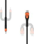 UAG USB-C kaabel Rugged Kevlar (USB-C <-> USB-C), 1.5m, must/oranž, eriti vastupidav, Urban Armor Gear ()