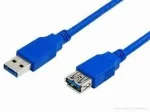 MediaRange Verl&auml;ngerungskabel USB 3.0 A->A St/Bu 3m blau