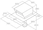 Elica Hood accessory GME external motor for INCLINED ROOF