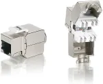 EQUIP Keystone Jack geschirmt Cat6 LSA 8Stk sil Polybeutel