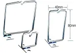 Triton Mooring hook 40x80 D1 metal left fix, front gate