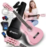 No name SUPRIMO JRC SET PK gitara klasyczna 1/4 r&oacute;żowa do