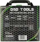 DSDTOOLS 99 tk HSS puuride komplekt 1,5 - 10 mm DS1436