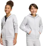 Adidas Bluza dla dzieci Entrada 26 Full Zip Hoodie jasnoszara KH1779 164cm