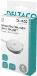 DELTACO QI-1042 mobile device charger Smartphone White USB Wireless charging Fast charging Indoor