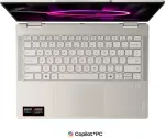 S&uuml;learvuti Lenovo Yoga 7a 2-in-1 14AGP11 Ryzen AI 7 445 14" WUXGA OLED touchscreen 400 nits LBL Glossy 32GB LPDDR5X-8000 512GB SSD Radeon 840M Wi-Fi 7 + Bluetooth 5MP camera with IR 70Wh Win11 Seashell