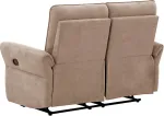 Home4you Diivan DAMIKA 2-kohaline elektriline recliner 143x92xH103cm, helepruun